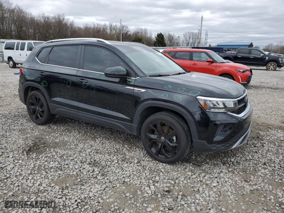2023 Volkswagen Taos SE with VIN 3VVEX7B21PM315360, listed as a Copart auction lot 47535155 with 19,840 mi miles and Salvage Title. Bid and sale history available at carsss.com. Image 4.