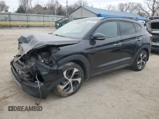 2016 Hyundai Tucson Limited with VIN KM8J33A21GU216211, listed as a Copart auction lot 44120345 with Not Provided miles and Salvage Title. Bid and sale history available at DreamBid. Image 1.