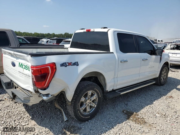 2022 Ford F-150 XL with VIN 1FTFW1E56NFB50038, listed as a Copart auction lot 66968164 with 56,474 mi miles and Salvage Title. Bid and sale history available at carsss.com. Image 3.