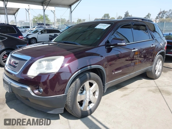 2008 GMC Acadia SLT2 with VIN 1GKER33748J121565, listed as a IAAI auction lot 42592043 with 174,728 mi miles and . Bid and sale history available at DreamBid. Image 2.