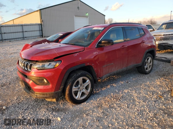 2023 Jeep Compass Latitude with VIN 3C4NJDBN9PT521329, listed as a Copart auction lot 47095775 with 32,213 mi miles and Salvage Title. Bid and sale history available at DreamBid. Image 1.