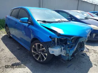 2016 Scion iM with VIN JTNKARJE1GJ511401, listed as a IAAI auction lot 42008097 with 120,245 mi miles. Bid and sale history available at carsss.com. Image 1.