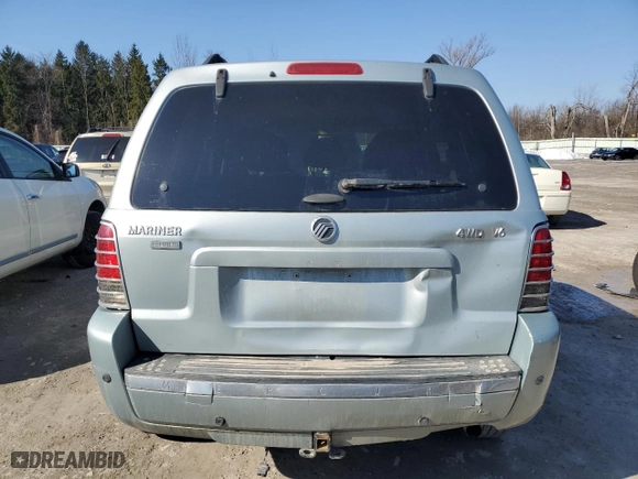 2006 Mercury Mariner Luxury with VIN 4M2CU57166DJ08079, listed as a Copart auction lot 48487515 with 207,127 mi miles and Salvage Title. Bid and sale history available at carsss.com. Image 6.