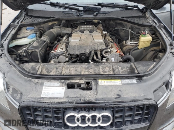 2012 Audi Q7 3.0T S line with VIN WA1DGAFE8CD002351, listed as a Copart auction lot 86126754 with 108,138 mi miles and Salvage Title. Bid and sale history available at carsss.com. Image 13.