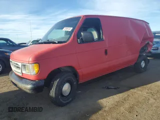 2000 Ford Econoline Cargo with VIN 1FTRE14W6YHB11257, listed as a Copart auction lot 72858124 with 252,133 mi miles and Salvage Title. Bid and sale history available at carsss.com. Image 1.