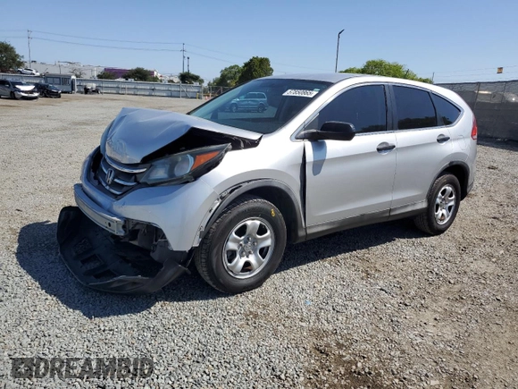 2013 Honda CR-V LX with VIN 2HKRM3H32DH514162, listed as a Copart auction lot 57850865 with 155,589 mi miles and Salvage title. Bid and sale history available at DreamBid. Image 1.