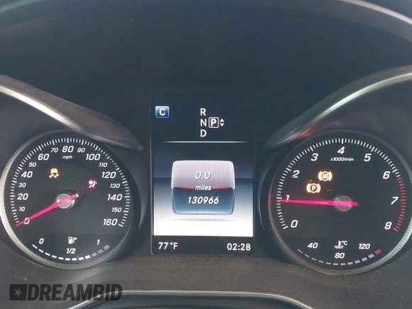 2015 Mercedes-Benz C-Class C 300 with VIN 55SWF4JB3FU071427, listed as a IAAI auction lot 41722139 with 130,966 mi miles. Bid and sale history available at carsss.com. Image 7.