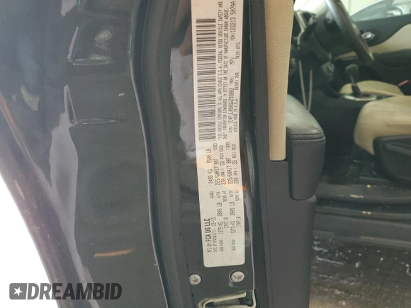 2016 Jeep Cherokee Sport with VIN 1C4PJLAS0GW233882, listed as a Copart auction lot 55733015 with 134,136 mi miles and Salvage Title. Bid and sale history available at DreamBid. Image 13.