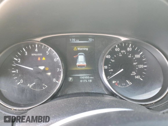 2016 Nissan Rogue S with VIN KNMAT2MT6GP593795, listed as a Copart auction lot 48928495 with 198,986 mi miles and Salvage Title. Bid and sale history available at carsss.com. Image 9.