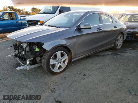 2016 Mercedes-Benz CLA 250 with VIN WDDSJ4EB5GN356955, listed as a Copart auction lot 79602133 with 62,215 mi miles and . Bid and sale history available at DreamBid. Image 1.