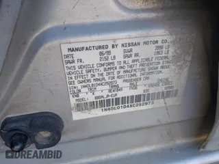 1999 Nissan Altima XE with VIN 1N4DL01D4XC252973, listed as a IAAI auction lot 42005504 with 247,570 mi miles. Bid and sale history available at carsss.com. Image 9.