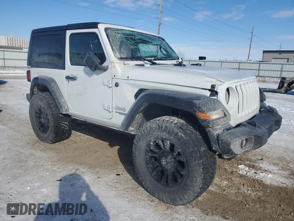2020 Jeep Wrangler Sport S with VIN 1C4GJXAN7LW155533, listed as a Copart auction lot 44885625 with 40,045 mi miles and Salvage title. Bid and sale history available at DreamBid. Image 4.