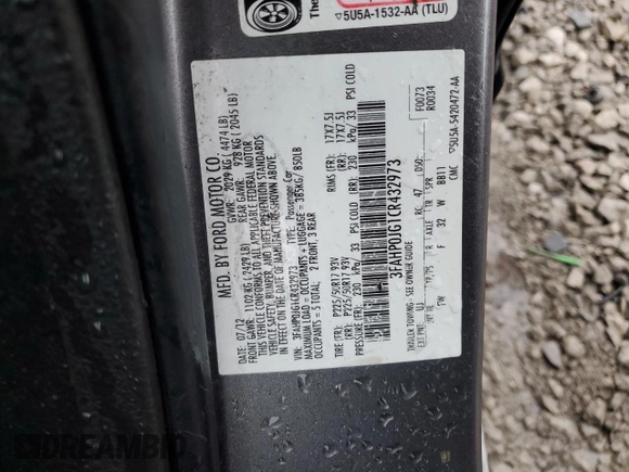 2012 Ford Fusion SEL с VIN 3FAHP0JG1CR432973, выставлен на аукционе Copart как лот 50198785 с пробегом 227 913 миль миль и Чистый • Clean title. История ставок и продаж доступна на DreamBid. Изображение 12.