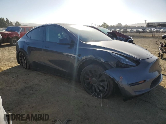 2022 Tesla Model Y Performance с VIN 7SAYGDEF1NF347903, выставлен на аукционе Copart как лот 57646175 с пробегом 48 286 миль миль и Списание • Salvage title. История ставок и продаж доступна на DreamBid. Изображение 4.