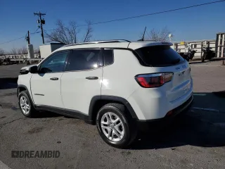 2017 Jeep Compass Sport with VIN 3C4NJCAB1HT672619, listed as a Copart auction lot 87966095 with 89,870 mi miles and Clean Title. Bid and sale history available at carsss.com. Image 2.