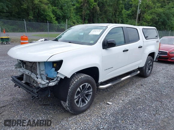 2021 Chevrolet Colorado 4WD Z71 with VIN 1GCGTDEN3M1122062, listed as a IAAI auction lot 42687632 with 52,233 mi miles and . Bid and sale history available at DreamBid. Image 19.