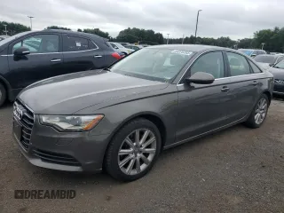 2013 Audi A6 Premium Plus with VIN WAUGFAFC8DN077189, listed as a Copart auction lot 64370265 with 123,556 mi miles and Salvage title. Bid and sale history available at DreamBid. Image 1.