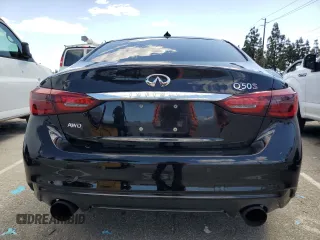 2018 Infiniti Q50 RED SPORT 400 with VIN JN1FV7AR7JM481086, listed as a Copart auction lot 49789064 with 92,296 mi miles and Clean Title. Bid and sale history available at carsss.com. Image 6.