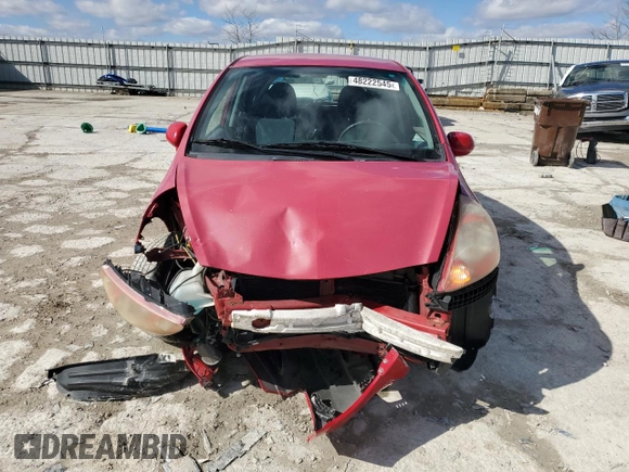 2008 Honda Fit Sport with VIN JHMGD38628S045663, listed as a Copart auction lot 48222545 with 148,236 mi miles and Salvage Title. Bid and sale history available at carsss.com. Image 5.