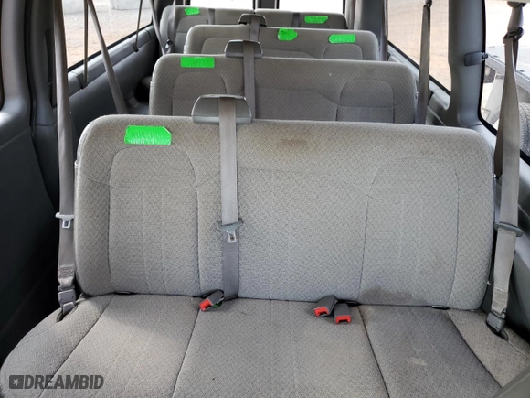 2012 Chevrolet Express Passenger 1LT with VIN 1GAZG1FG4C1190180, listed as a Copart auction lot 60436354 with 58,412 mi miles and Salvage Title. Bid and sale history available at carsss.com. Image 10.