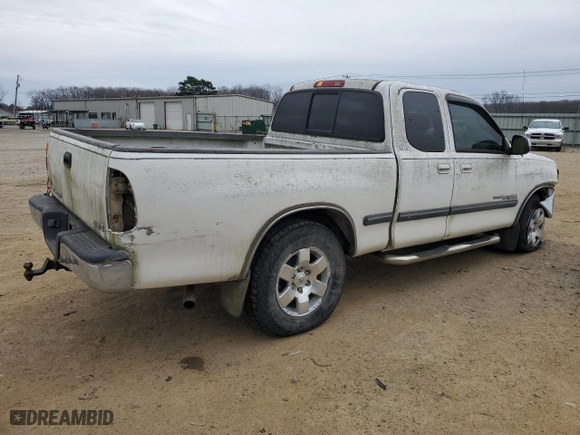 2002 Toyota Tundra SR5 with VIN 5TBRT34192S326732, listed as a Copart auction lot 44801655 with 292,318 mi miles and Salvage Title. Bid and sale history available at carsss.com. Image 3.