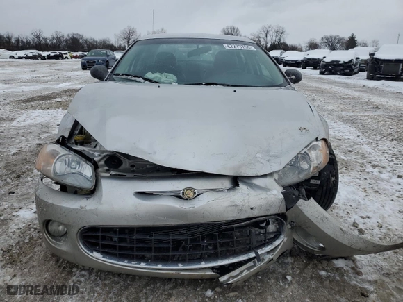 2001 Chrysler Sebring LXi with VIN 1C3EL56U91N720152, listed as a Copart auction lot 87273794 with 84,222 mi miles and Salvage Title. Bid and sale history available at carsss.com. Image 5.