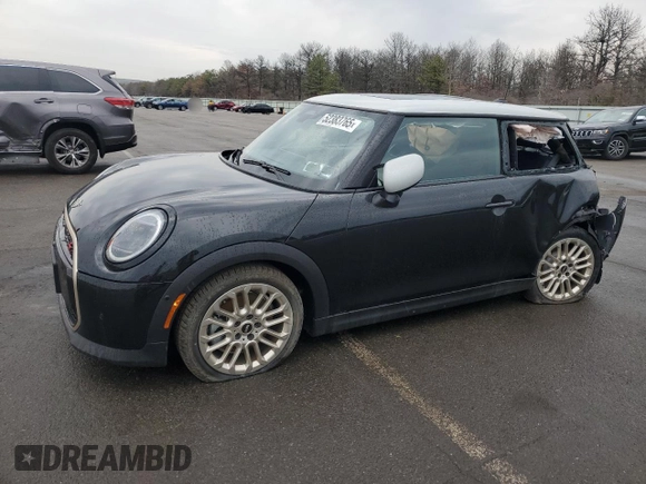 2025 MINI Hardtop Cooper S with VIN WMW23GD0XS2W26775, listed as a Copart auction lot 52383765 with 36 mi miles and Salvage Title. Bid and sale history available at DreamBid. Image 1.
