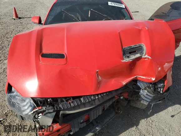 2018 Ford Mustang GT with VIN 1FA6P8CF6J5146398, listed as a Copart auction lot 47990095 with 69,463 mi miles and Salvage title. Bid and sale history available at DreamBid. Image 11.