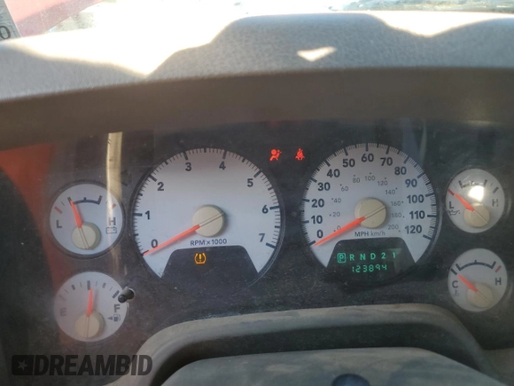 2008 Dodge 1500 ST with VIN 1D7HA16K08J158008, listed as a Copart auction lot 88238895 with 123,894 mi miles and Salvage Title. Bid and sale history available at DreamBid. Image 9.