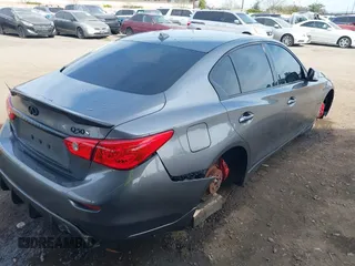 2017 Infiniti Q50 Red Sport 400 with VIN JN1FV7AP2HM850025, listed as a IAAI auction lot 41687964 with 70,334 mi miles. Bid and sale history available at carsss.com. Image 4.
