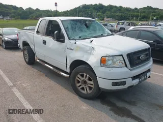 2005 Ford F-150 STX with VIN 1FTRX14W15NA05046, listed as a IAAI auction lot 42394572 with 115,601 mi miles and . Bid and sale history available at DreamBid. Image 1.