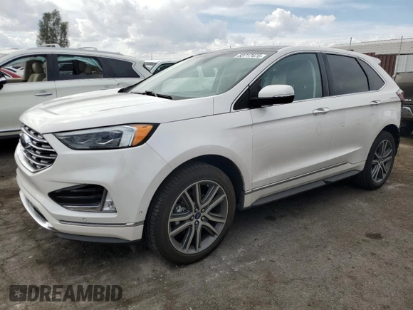 2019 Ford Edge Titanium z VIN 2FMPK3K91KBC11193, wystawiony jako Copart lot #53717475 z przebiegiem 31 599 mil mil oraz Szkoda całkowita • Salvage title. Historia ofert i sprzedaży dostępna na DreamBid. Obrazek 1.