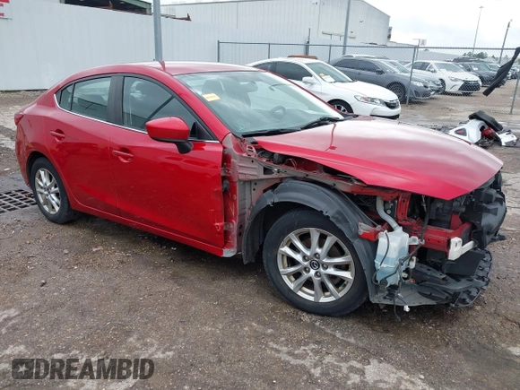2014 Mazda 3 i Touring z VIN JM1BM1V75E1148848, wystawiony jako IAAI lot #42200934 z przebiegiem 134 176 mil mil oraz . Historia ofert i sprzedaży dostępna na DreamBid. Obrazek 1.