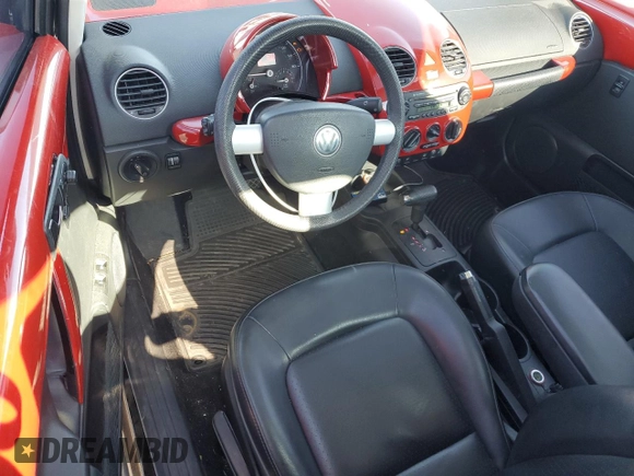 2007 Volkswagen Beetle with VIN 3VWRW31C37M514607, listed as a Copart auction lot 55757795 with 45,366 mi miles and Salvage title. Bid and sale history available at DreamBid. Image 8.