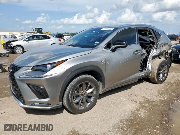 2020 Lexus NX 300 F Sport with VIN JTJSARBZ9L2169655, listed as a Copart auction lot 61182395 with 13,545 mi miles and Salvage title. Bid and sale history available at DreamBid. Image 1.