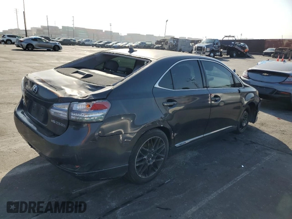 2010 Lexus HS with VIN JTHBB1BA7A2001522, listed as a Copart auction lot 74371974 with 225,215 mi miles and Clean Title. Bid and sale history available at carsss.com. Image 3.