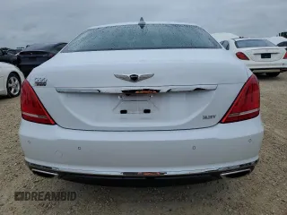 2019 Genesis G90 Premium with VIN KMHG34JA3KU052606, listed as a Copart auction lot 74087844 with 12,831 mi miles and Non Repairable. Bid and sale history available at DreamBid. Image 6.