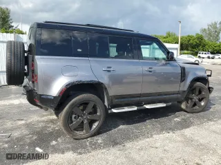 2023 Land Rover Defender X-Dynamic SE with VIN SALE2EEU3P2163192, listed as a Copart auction lot 71943644 with 5,868 mi miles and Salvage Title. Bid and sale history available at carsss.com. Image 3.