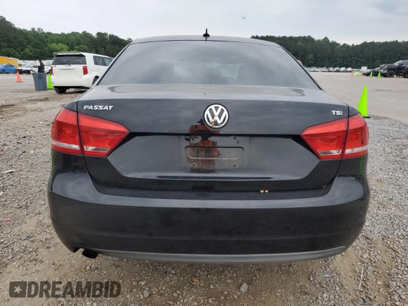 2014 Volkswagen Passat S with VIN 1VWAS7A33EC107871, listed as a Copart auction lot 57851445 with 138,829 mi miles and Salvage title. Bid and sale history available at DreamBid. Image 6.