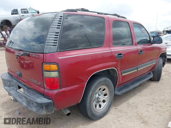 2005 Chevrolet Tahoe LS with VIN 1GNEC13V95R172502, listed as a IAAI auction lot 42565340 with 265,841 mi miles and . Bid and sale history available at DreamBid. Image 4.