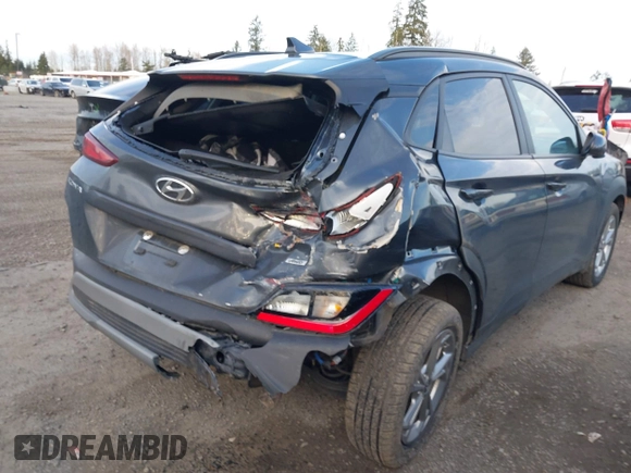 2023 Hyundai Kona SEL with VIN KM8K6CAB5PU935683, listed as a IAAI auction lot 41680852 with 59,057 mi miles and . Bid and sale history available at DreamBid. Image 6.