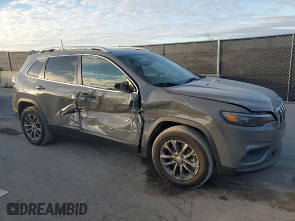 2021 Jeep Cherokee Latitude Lux with VIN 1C4PJLMX5MD134649, listed as a Copart auction lot 89294185 with 110,495 mi miles and Salvage Title. Bid and sale history available at carsss.com. Image 4.