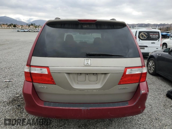 2005 Honda Odyssey EX-L with VIN 5FNRL386X5B413304, listed as a Copart auction lot 45020465 with 210,394 mi miles and Clean Title. Bid and sale history available at carsss.com. Image 6.