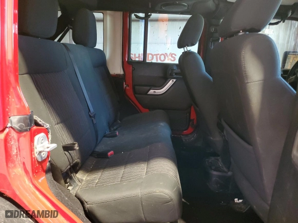 2012 Jeep Wrangler Unlimited Sahara with VIN 1C4BJWEG3CL179457, listed as a Copart auction lot 42768745 with 162,075 mi miles and Salvage Title. Bid and sale history available at carsss.com. Image 10.