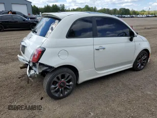 2015 FIAT 500 Turbo with VIN 3C3CFFHH3FT507502, listed as a Copart auction lot 69024104 with 184,468 mi miles and Salvage Title. Bid and sale history available at carsss.com. Image 3.