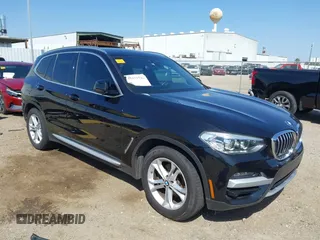 2021 BMW X3 sDrive30i with VIN 5UXTY3C09M9F84579, listed as a IAAI auction lot 41853738 with 56,809 mi miles and . Bid and sale history available at DreamBid. Image 1.