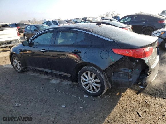 2014 Kia Optima EX with VIN 5XXGN4A77EG297857, listed as a Copart auction lot 46176715 with 150,452 mi miles and Salvage Title. Bid and sale history available at carsss.com. Image 2.