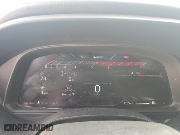 2023 Cadillac CT4-V Blackwing z VIN 1G6DL5RP2P0460117, wystawiony jako Copart lot #75218744 z przebiegiem 5623 mil mil oraz Nie do naprawy. Historia ofert i sprzedaży dostępna na DreamBid. Obrazek 9.
