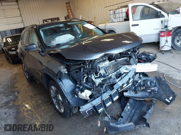 2020 Jeep Compass Limited with VIN 3C4NJDCB5LT100593, listed as a IAAI auction lot 41724046 with 35,581 mi miles and . Bid and sale history available at DreamBid. Image 1.