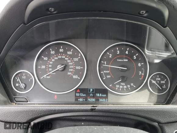 2017 BMW 3 Series 330i with VIN WBA8B9C3XHK886204, listed as a Copart auction lot 48972665 with 76,290 mi miles and Salvage Title. Bid and sale history available at carsss.com. Image 9.